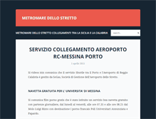 Tablet Screenshot of metromaredellostretto.it